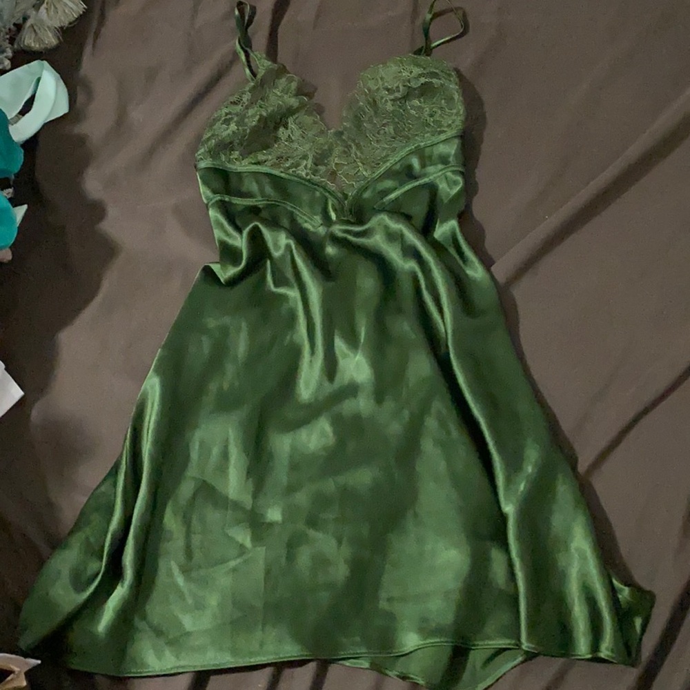 Olive Green Victoria’s Secret Slip Dress